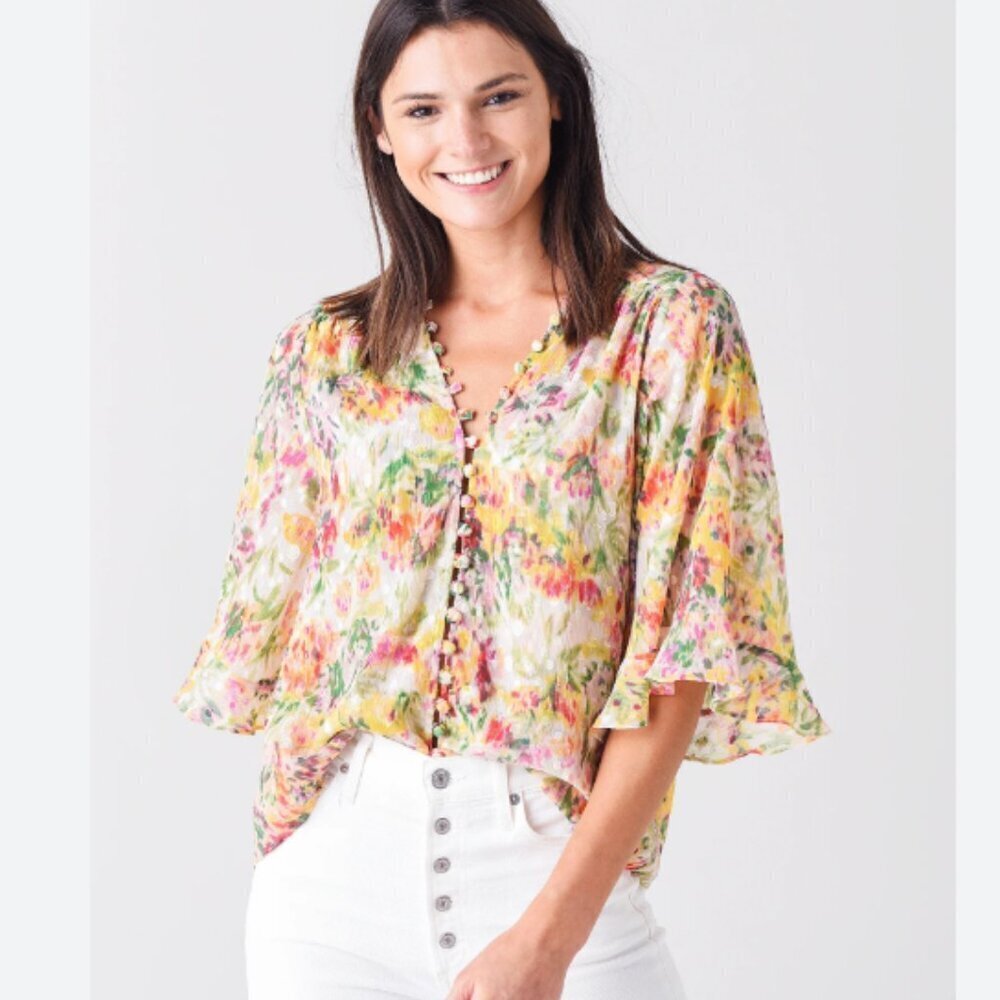 Misa Los Angeles Para Top in Bahara Floral Size Small